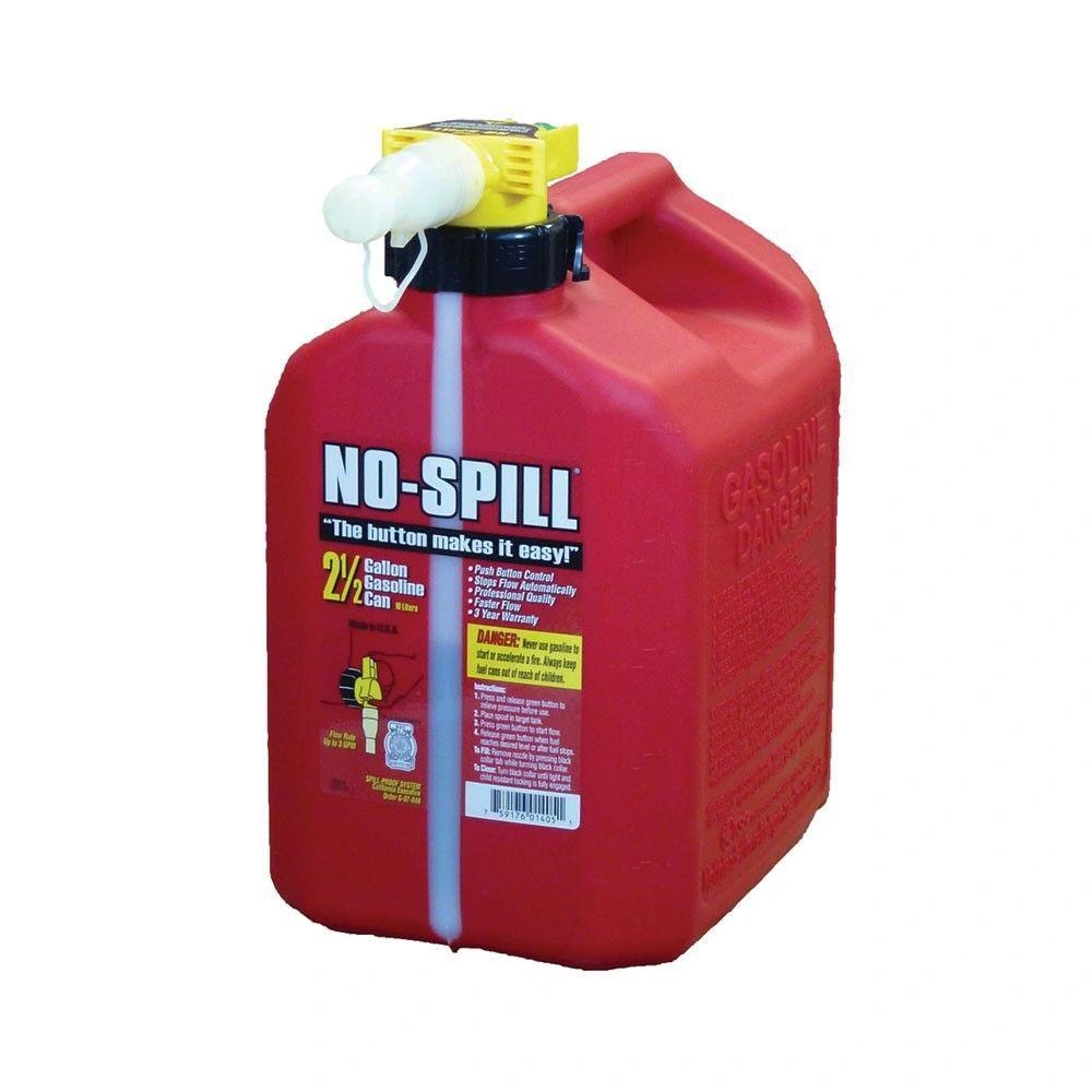 Blokes, grab a 2.5-gallon petrol can, no spill, just pure convenience, perfect for your motor's needs, easy peasy.